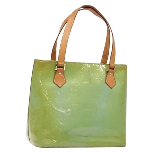 LOUIS VUITTON Monogram Vernis Houston Hand Bag Baby Blue M91005 LV Auth ep10362 - Picture 2 of 16